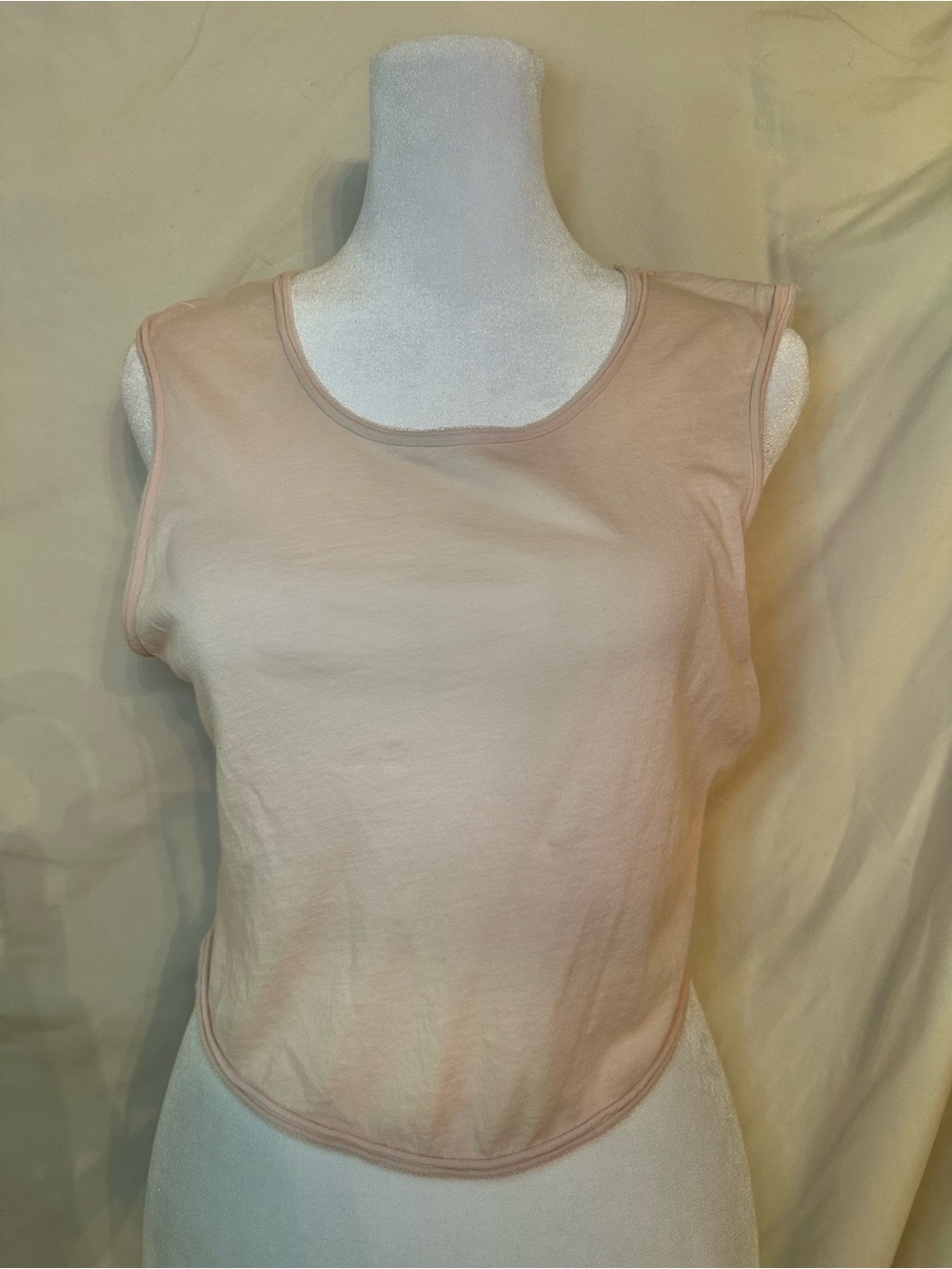 Joe's Jeans Blush Pink Cropped Scoop Tank